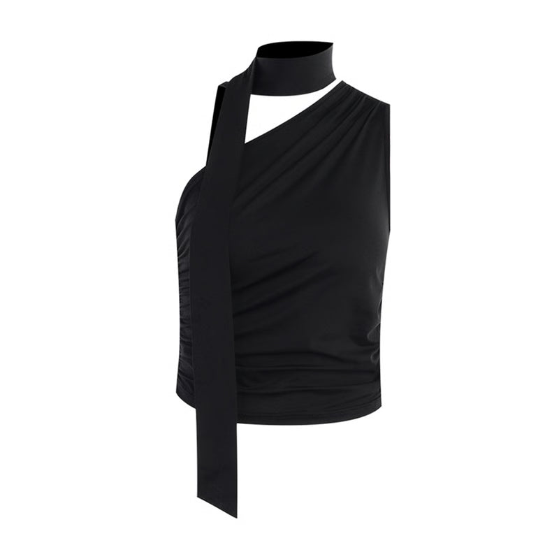 Vintage Backless Sexy Off Shoulder Halter Tank Top, Sleeveless Crop Top Women Casual Club Summer Clothes