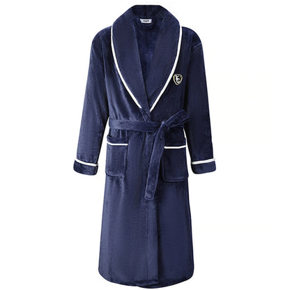 Big and Tall Towel Bathrobe for Men, Hooded Cotton Terry Cloth Robe, Long Terry Towel Bathrobe