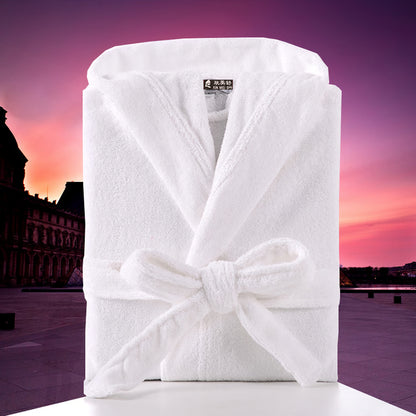 Big and Tall Towel Bathrobe for Men, Hooded Cotton Terry Cloth Robe, Long Terry Towel Bathrobe