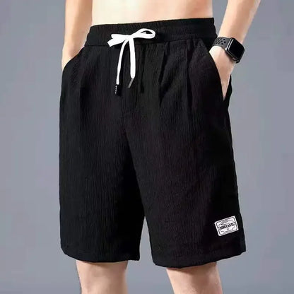 Men's Ice Silk Casual Shorts, Loose Fit Summer Style Big Pants, Versatile Comfortable Outerwear Everyday for Men