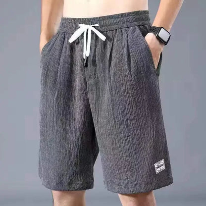 Men's Ice Silk Casual Shorts, Loose Fit Summer Style Big Pants, Versatile Comfortable Outerwear Everyday for Men