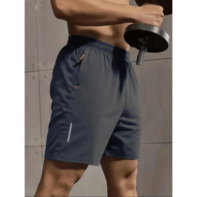 AeroFlex Breathable Sports Shorts for Men Comfortable Elastic Waist Activewear